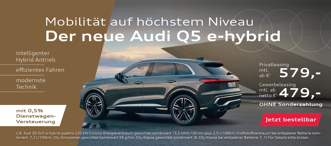 Der neue Audi Q5 e-hybrid