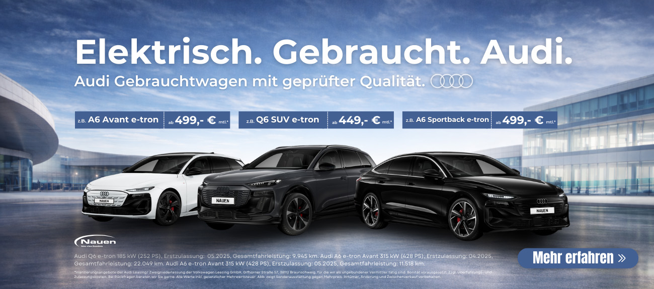 Slider Audi e-tron Gebrauchtwagen